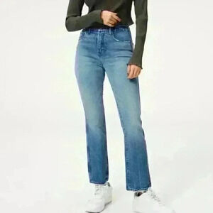 GOOD American Good Curve Straight Blue 858 Size 00/24